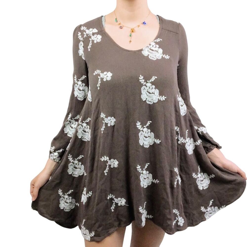 Altar'd State Boho Floral Embroidered Dress XS - Picture 4 of 15